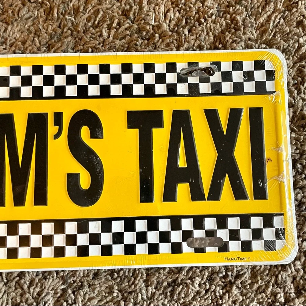 NEW Mom’s Taxi License Plate Metal Sign